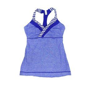 Lululemon Athleta Pigment Blue Deep Breath Tank Size 4 Racerback Top‎